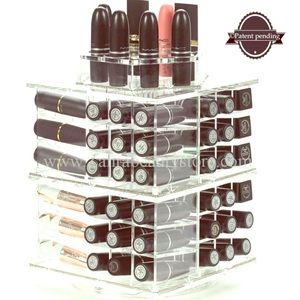 Acrylic spinning lipstick tower